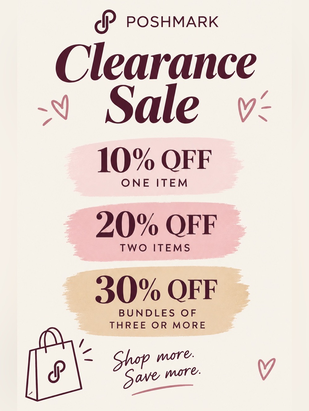 Clearance Sale — Discounts on whole closet